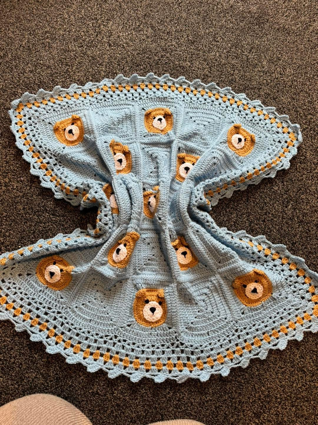 Teddy bear blanket