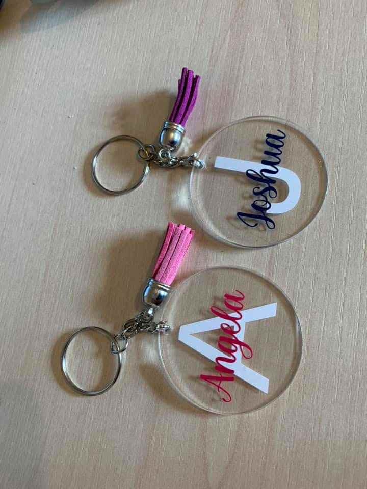 Acrylic keyring