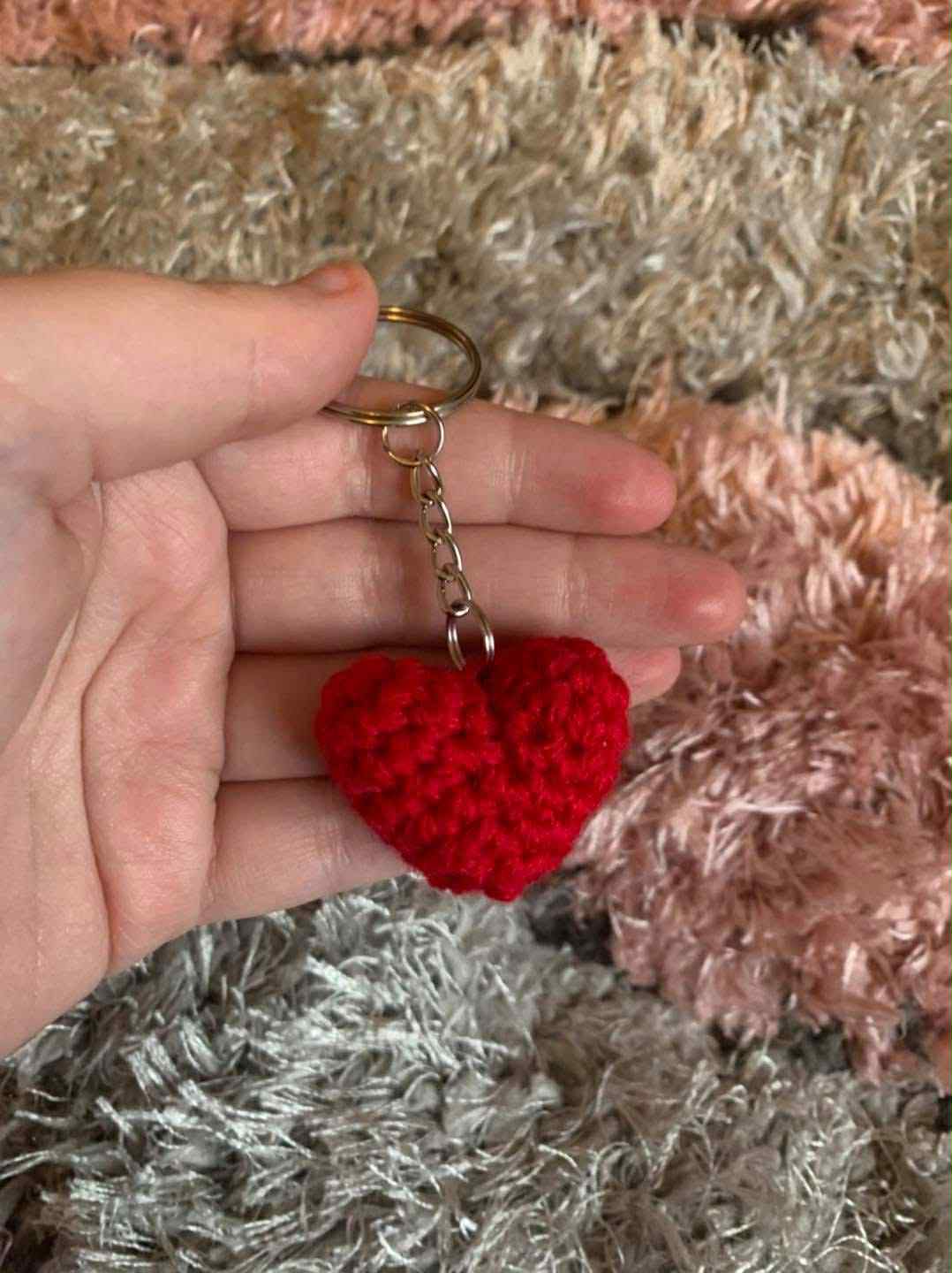 Love heart keyring