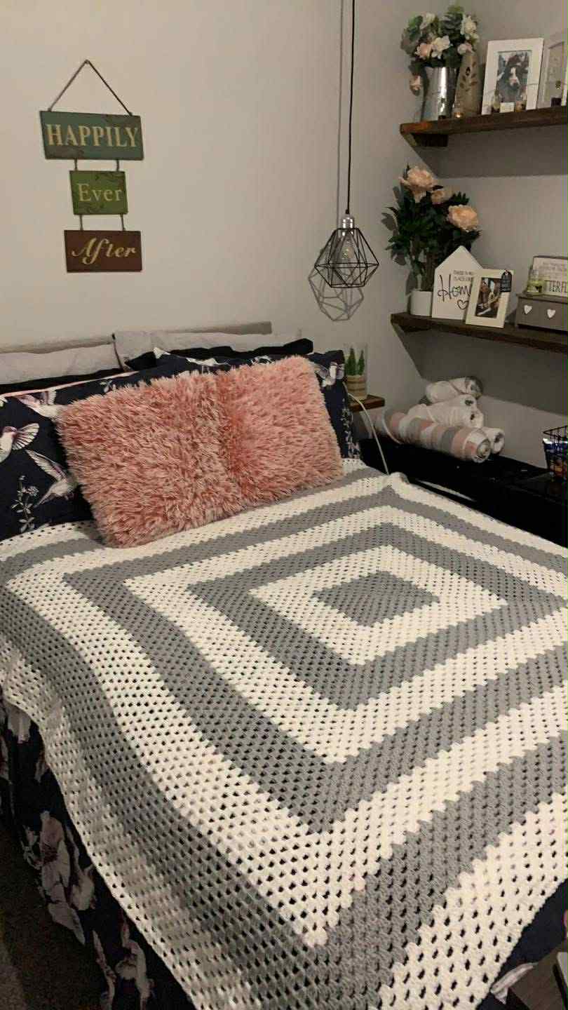 Granny square blanket